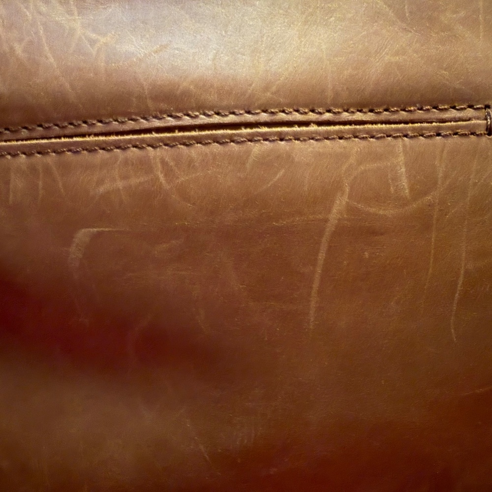 The Sak Ashby Tan w/ Snakeskin trim Leather Satchel - Picture 6 of 6